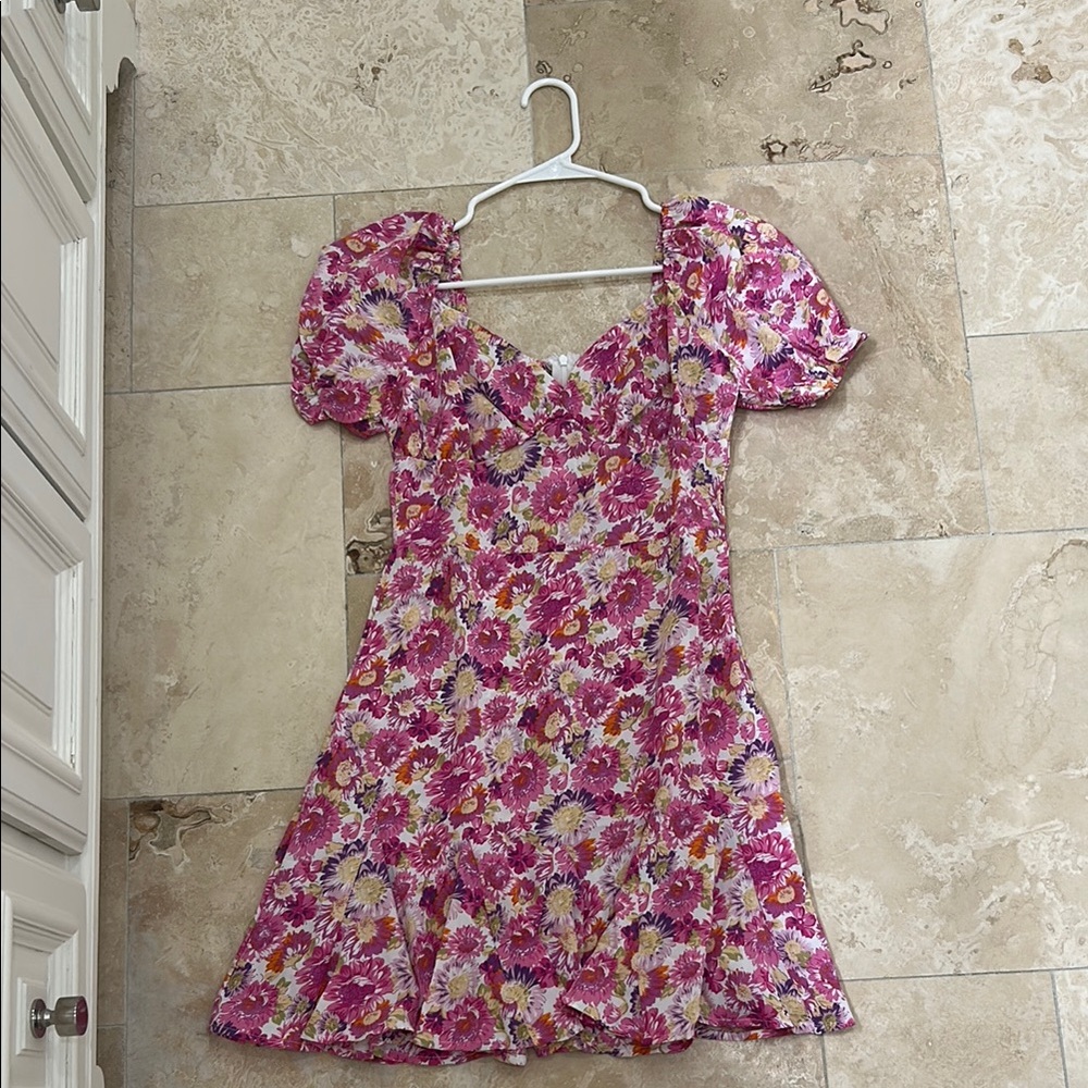 Floral Pink Kids Dress
